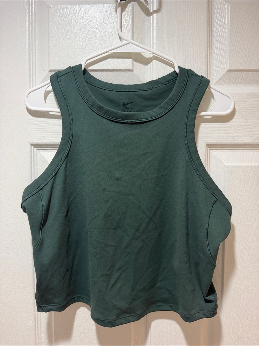 Nike Women’s Forest Green Crop Tank Top XL NWOT